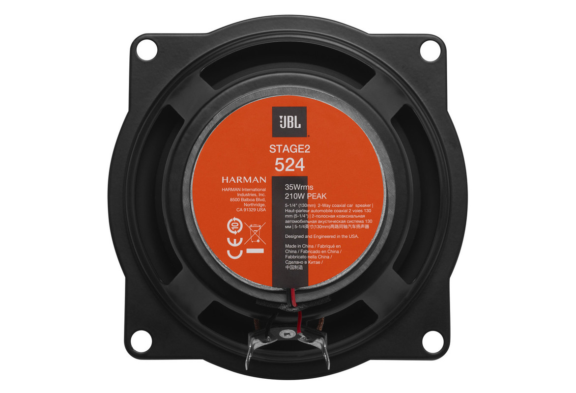 JBL Stage2 524 - Haut-parleurs - pour automobile - 35 Watt - 2