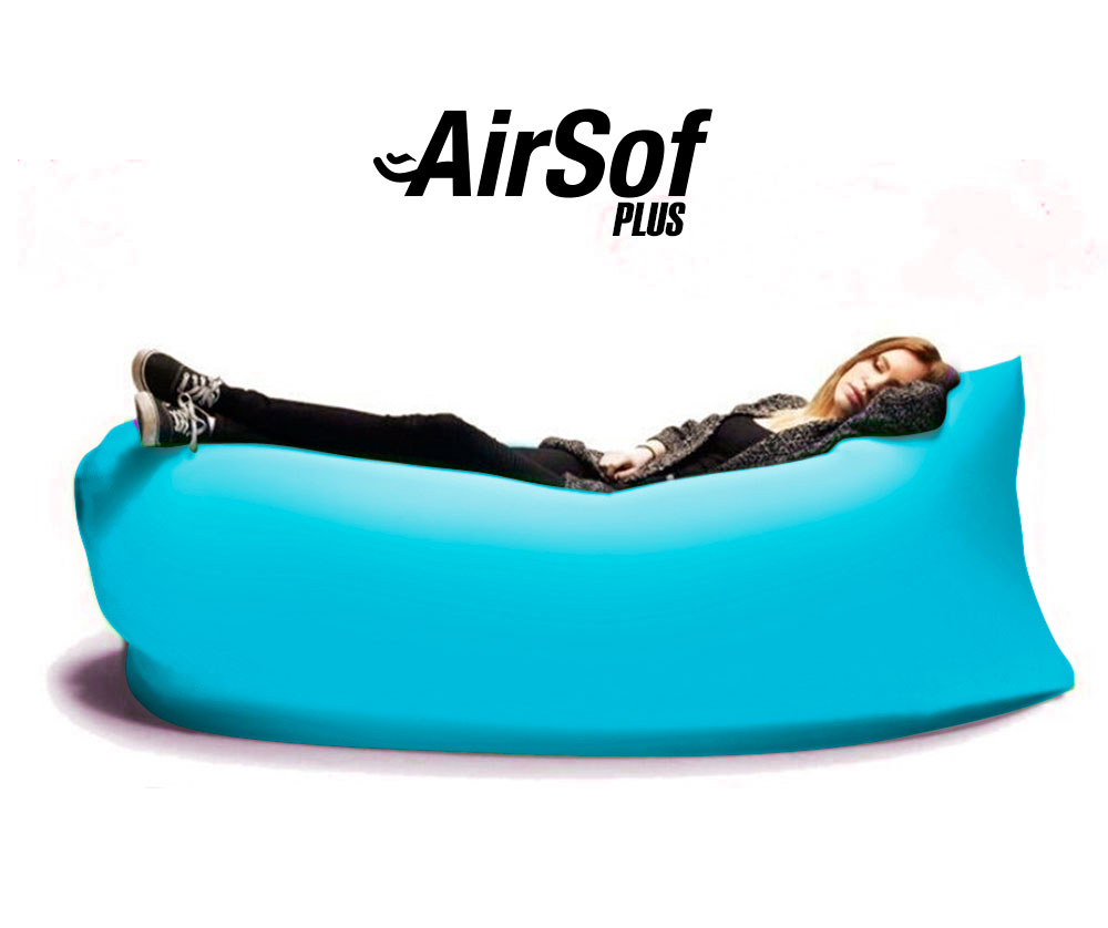 Sofá Hinchable Airsof Plus Azul E Nuc
