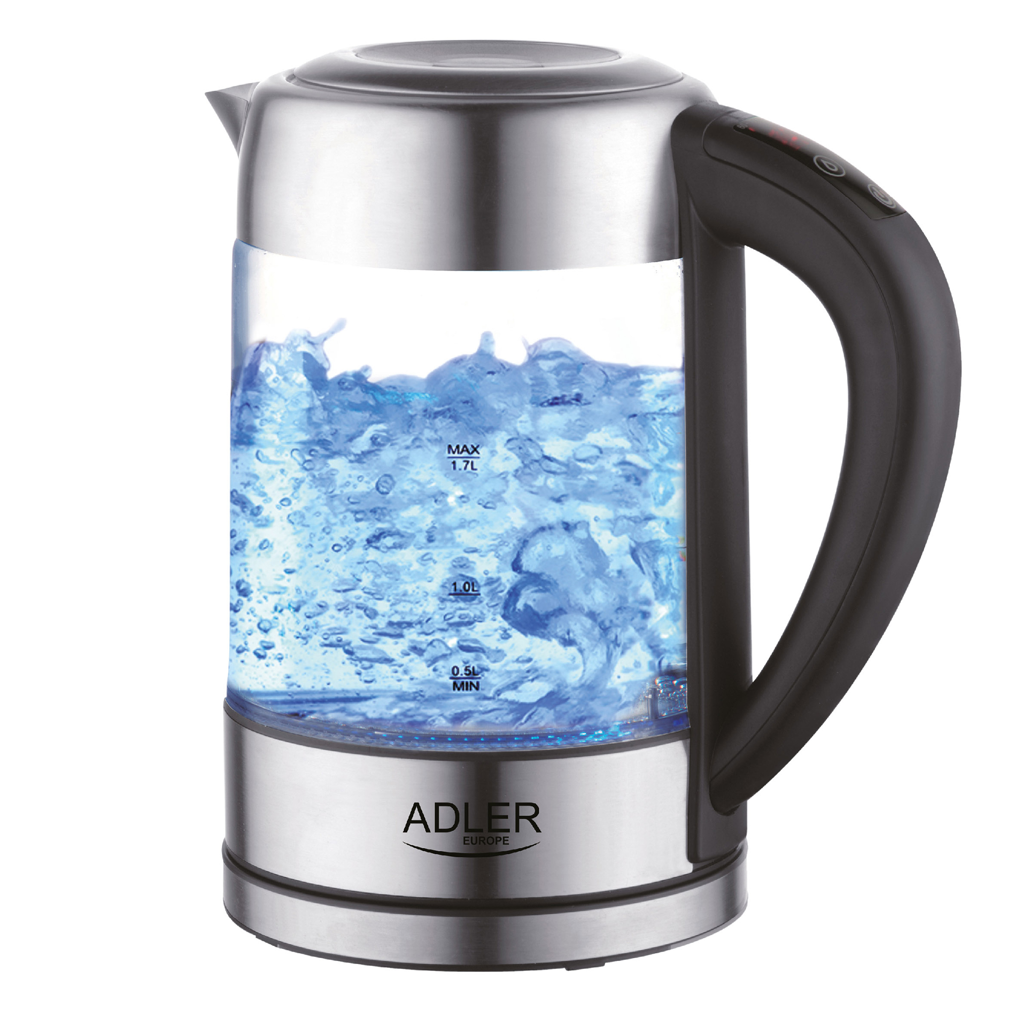 Hervidor de agua - ADLER AD 1247, Hervidor Agua Eléctrico, 1,7 L