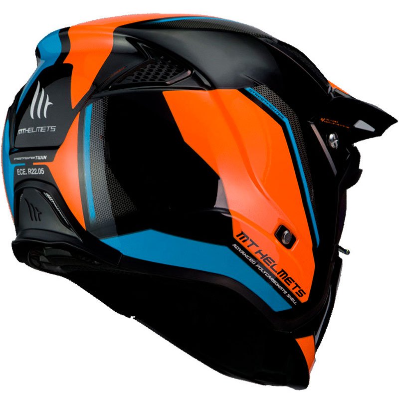 Casco de cara abierta MT StreetFighter para motocicleta, cascos deportivos  duales, todo terreno, pruebas modulares, DOT ECE, todas las estaciones