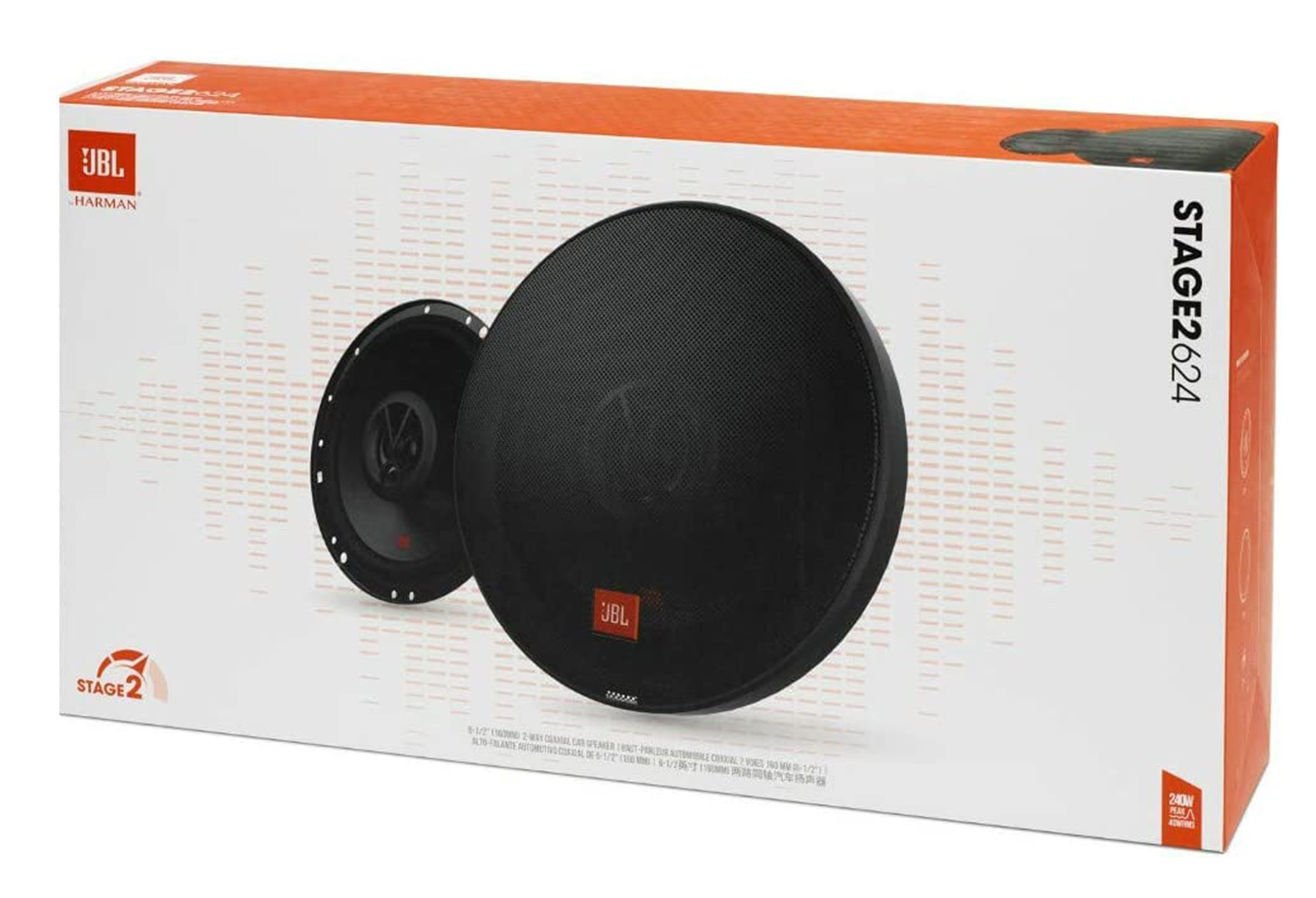 Jbl Stage2 624 Altavoces Para Coche ø 16,5 Cm 6,5 Pulgadas Coaxial