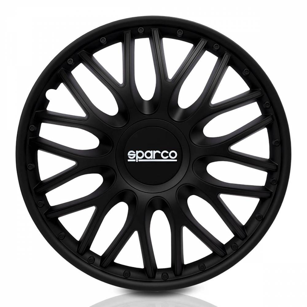 Tapacubos De Coche Roma Negro 16 Sparco