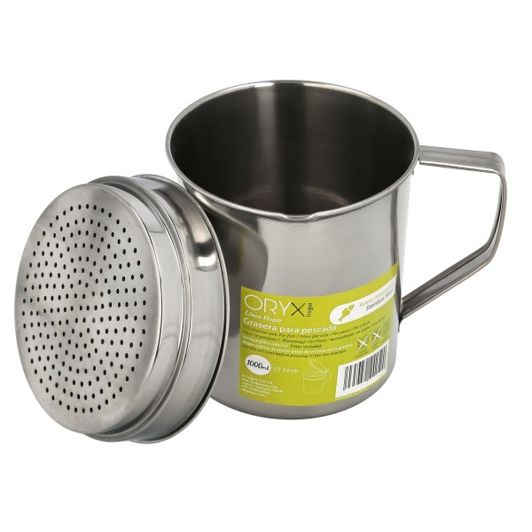 Aceitera de acero inox 1 lt