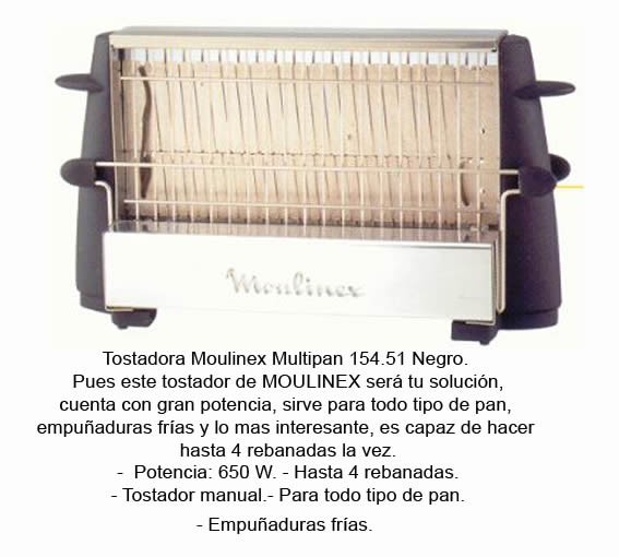 Moulinex Multipan A15453 - Tostador clásico de 760 W para todo