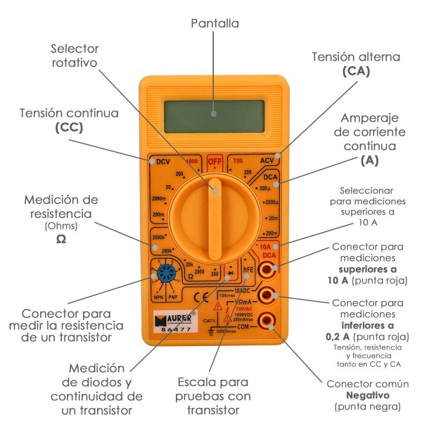 Polimetro Digital Maurer Profesional