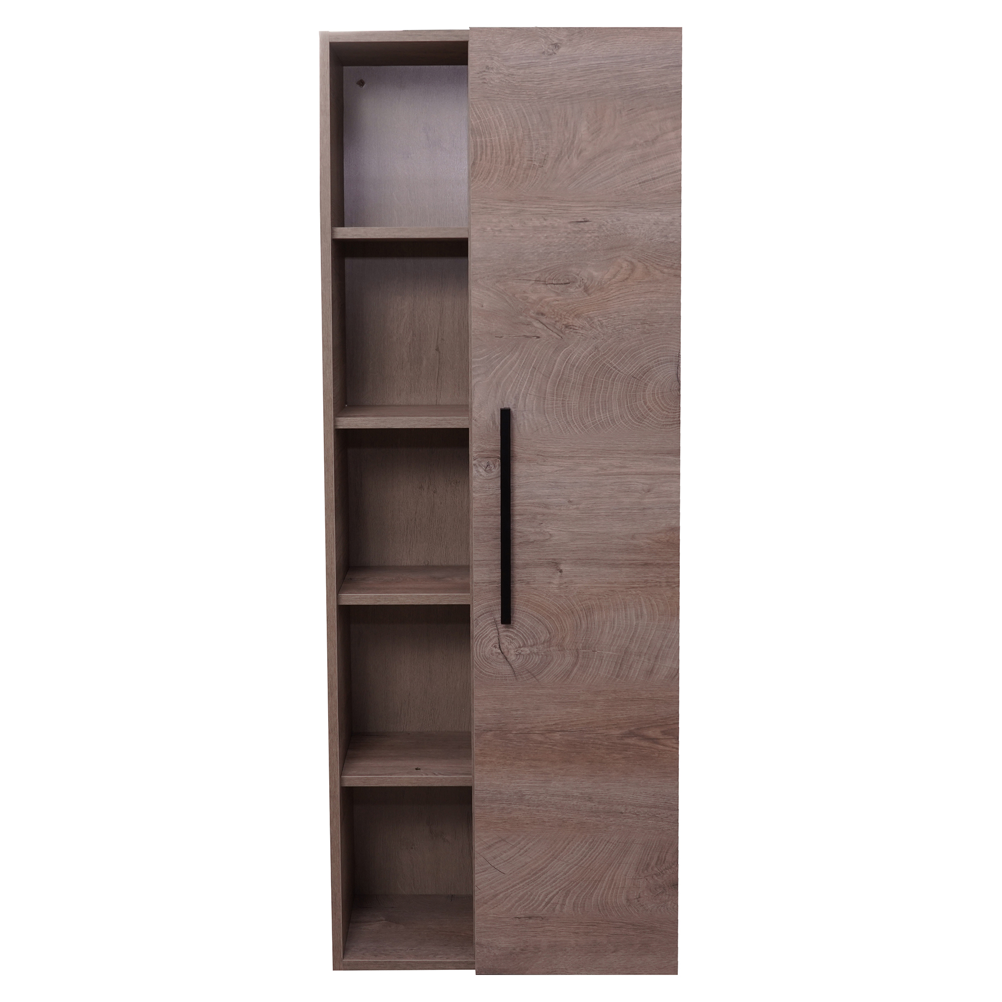 Mueble Columna de Baño 1 Puerta y Estante. Roble Alaska