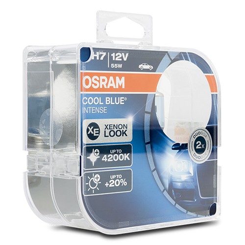 Osram Cool Blue Intense H7 - Coche Faro Bombillas (halógena