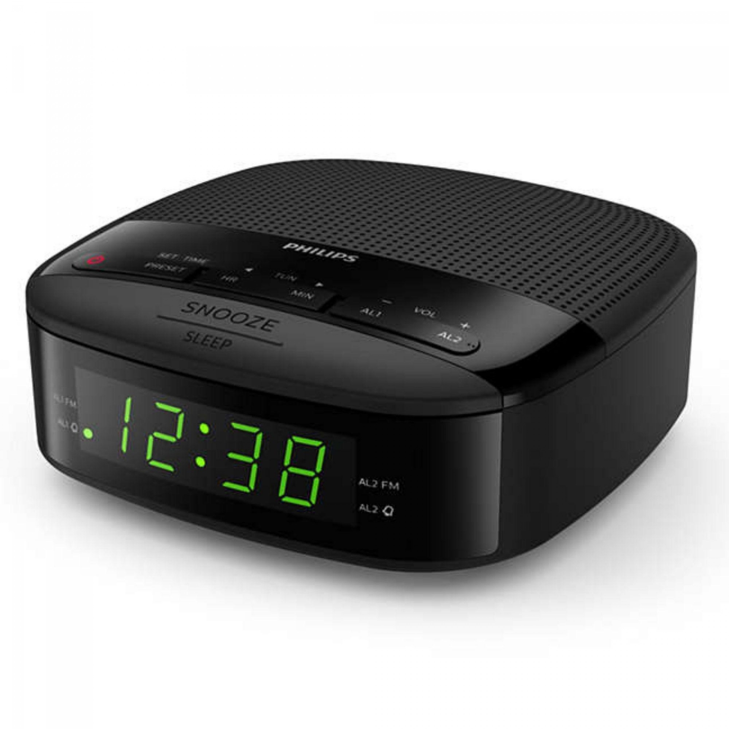 Radio Despertador Philips Tar3205 Negro 2 Alarmas