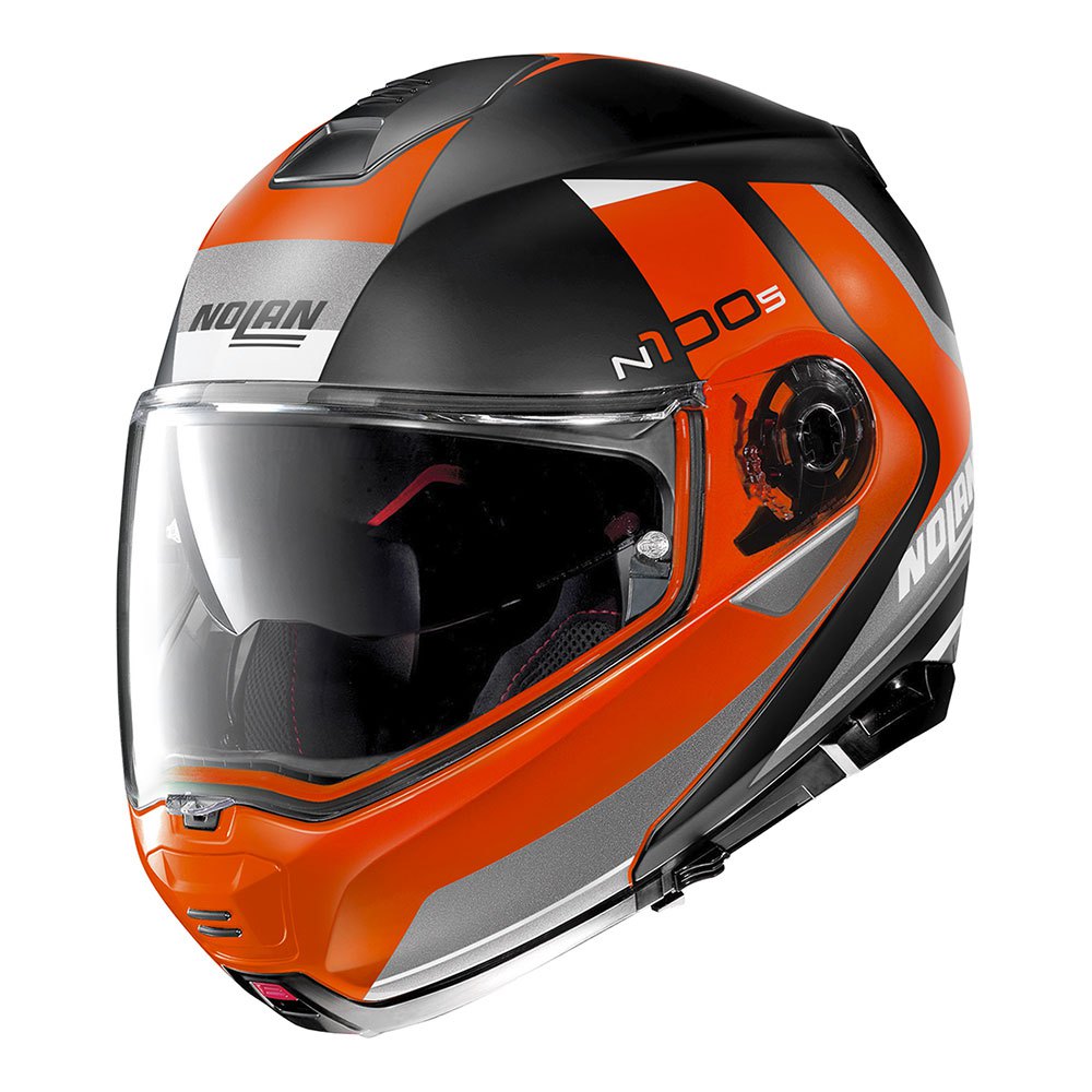 Casco Modular De Moto N100 Hilltop N Com Modular Helmet Naranja