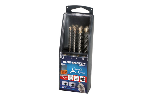 Set de brocas para pared Blue-Master (5/6/8/10)