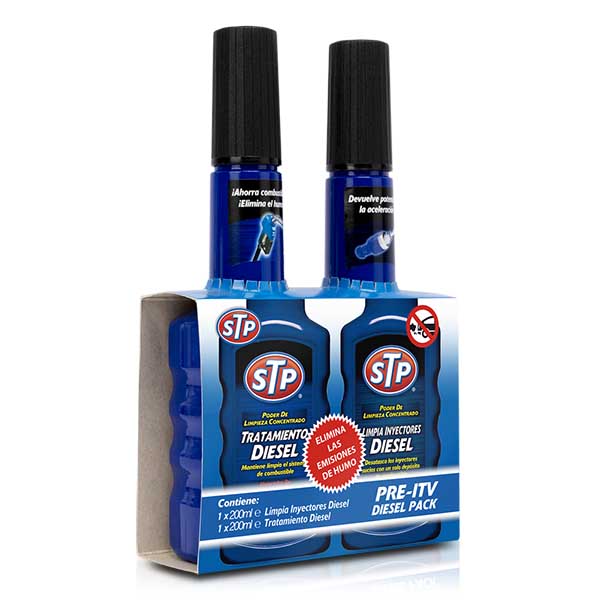 Aditivo De Coche Kit Stp Pre Itv Diesel Con Limpia Inyectores Cs5