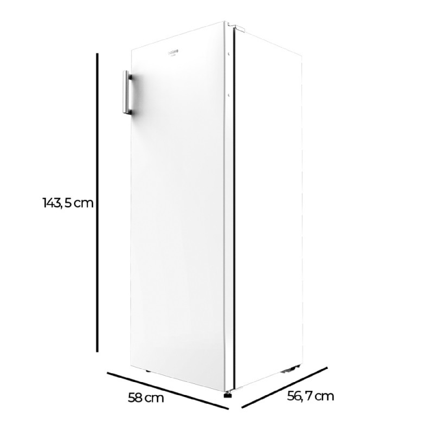 Cecotec Frigorifico De 1 Puerta Bolero Cool Market 1 D 242 White. 242  Litros, Altura 143,4 Cm, Ahorro EnergŽTico