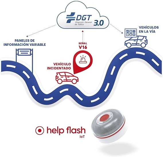 BALIZA V16 HELP FLASH IOT3
