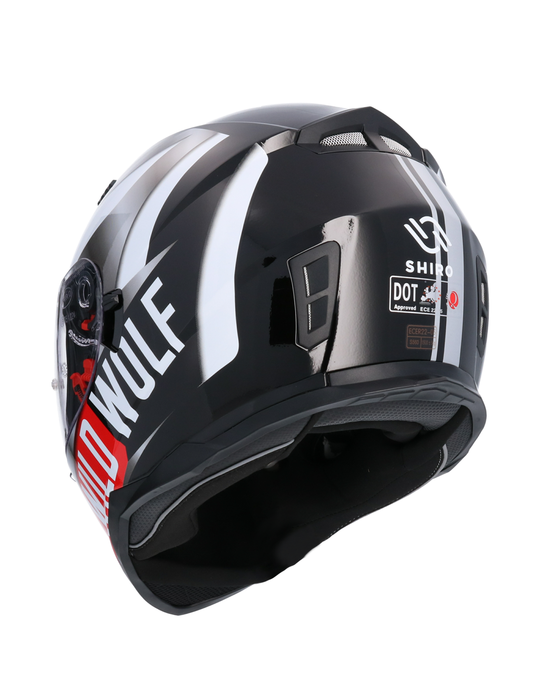 Casco De Moto Integral Ece Homologado Wildwolf Sh881 Edicion Limitada Negro  Casco De Moto Con Doble