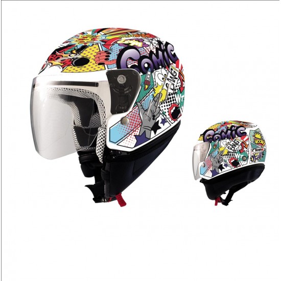 Casco Infantil Sh Comic Kids Blanco, Talla M