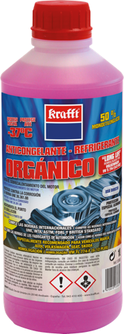 Krafft Anticongelante Coche 50% (G-12) Refrigerante Orgánico