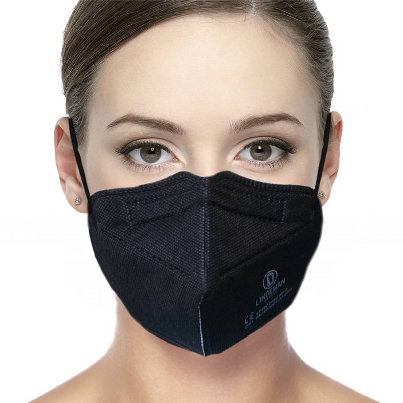 Lot 10 Masques FFP2 NR Certifiés CE – 5 Couches, Filtration 95%, Individuellement Emballés Anti-Poussière