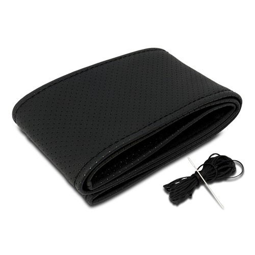 Funda Volante De Coche Negra Cosida Bccorona