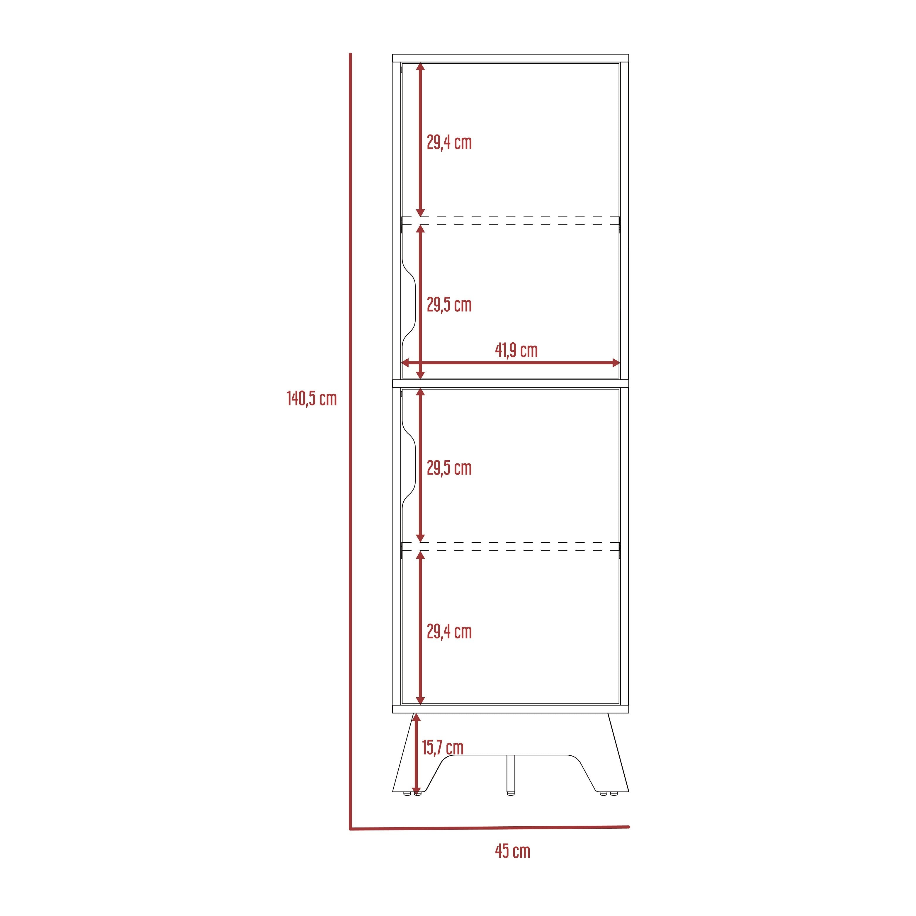 Conjunto Linea Z Cocina, Alacena Buffet Cocina Z-60 + Armario Aparador Alto  De Cocina Z-60 2 Puertas