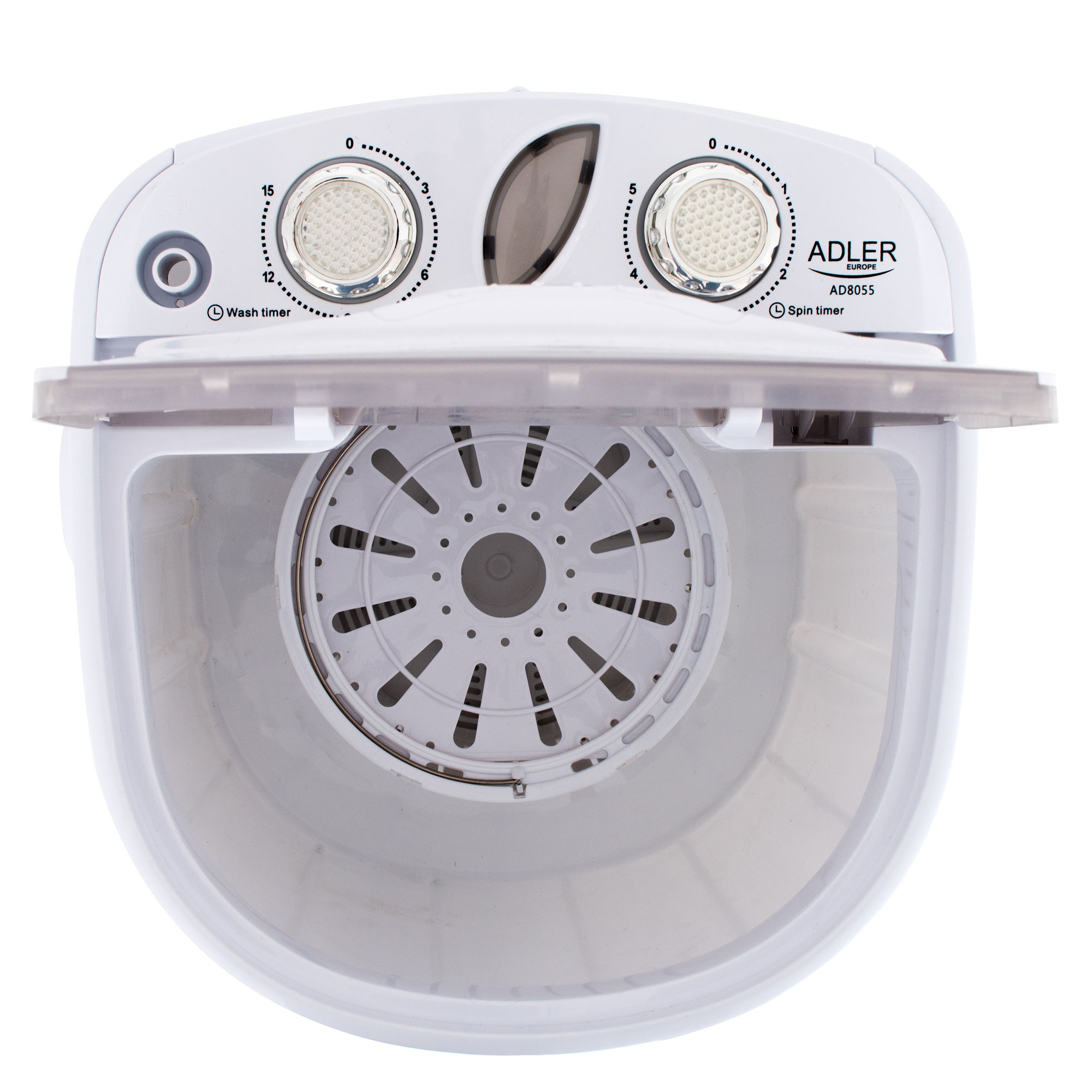 Adler AD 8055 Mini Lavadora Centrifugadora Portátil, 3Kg Lavado Ropa, 1Kg  Centrifugado, Pequeña Perfecta Camping, Caravanas