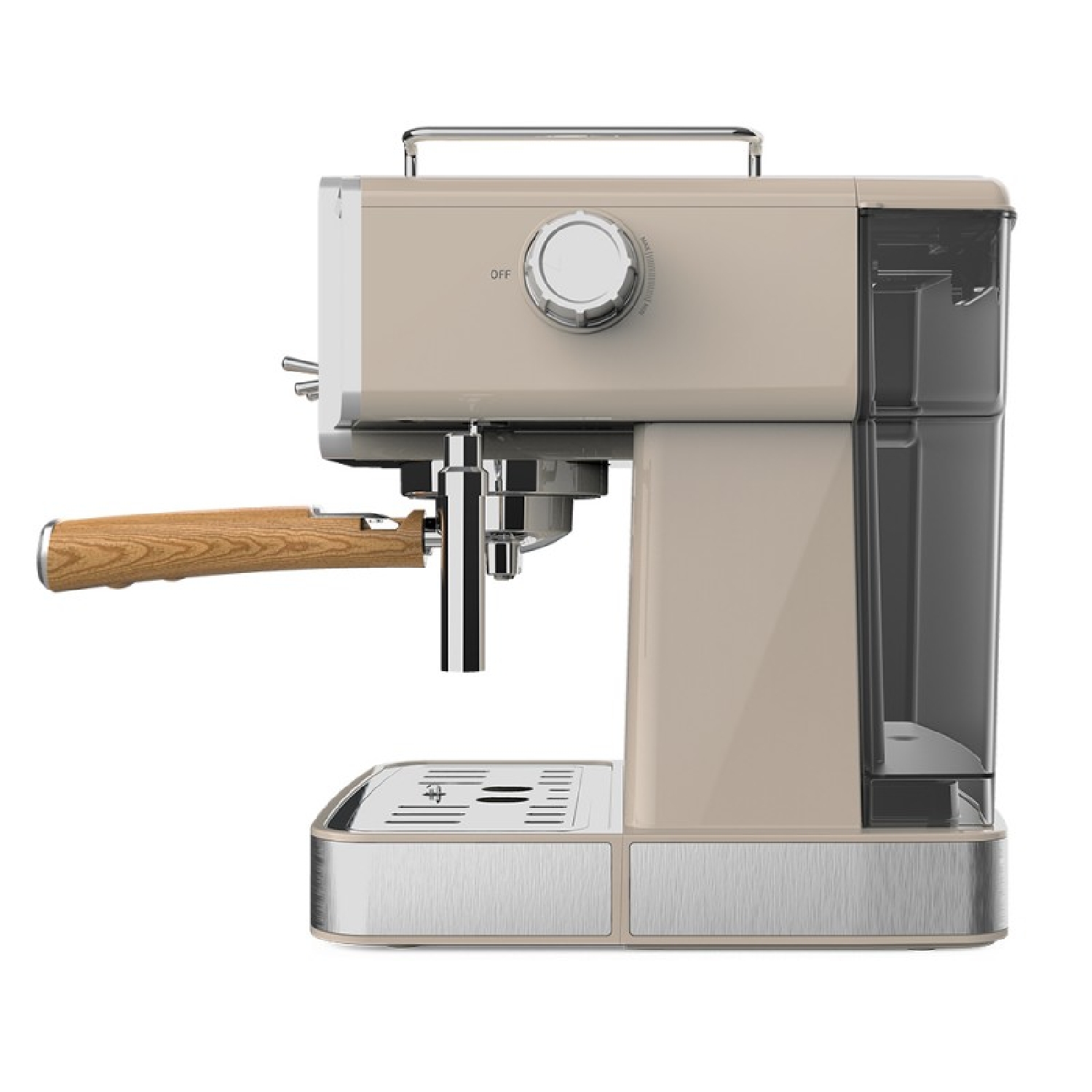 Cecotec Cafetera Express Power Espresso 20 Tradizionale Light Beige. 1350  W, Espresso Y Cappucicno, 20 Bares