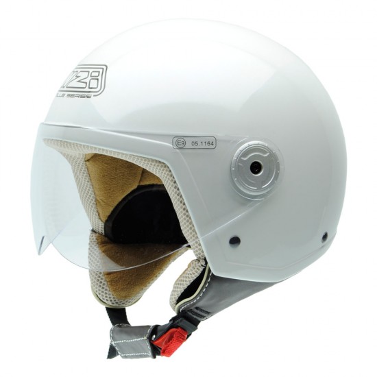 Casco De Moto Nzi Ii Blanco Abierto