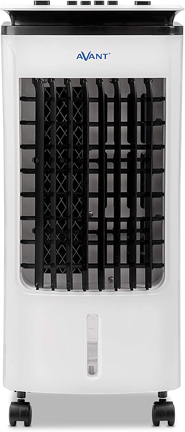 Climatizador Evaporativo portátil Avant, Potencia 65W, Ventilador con  oscilación automática, 3 Velocidades, Deposíto de Agua 4 L