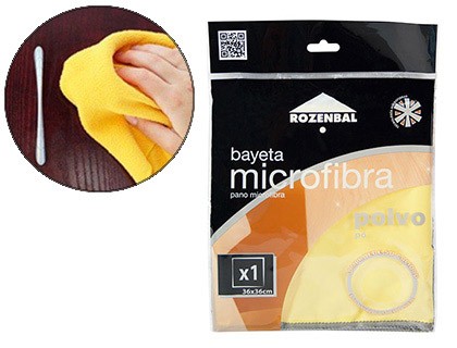 Bayeta amarilla suave 4+2 30% microfibra 142010 vileda 