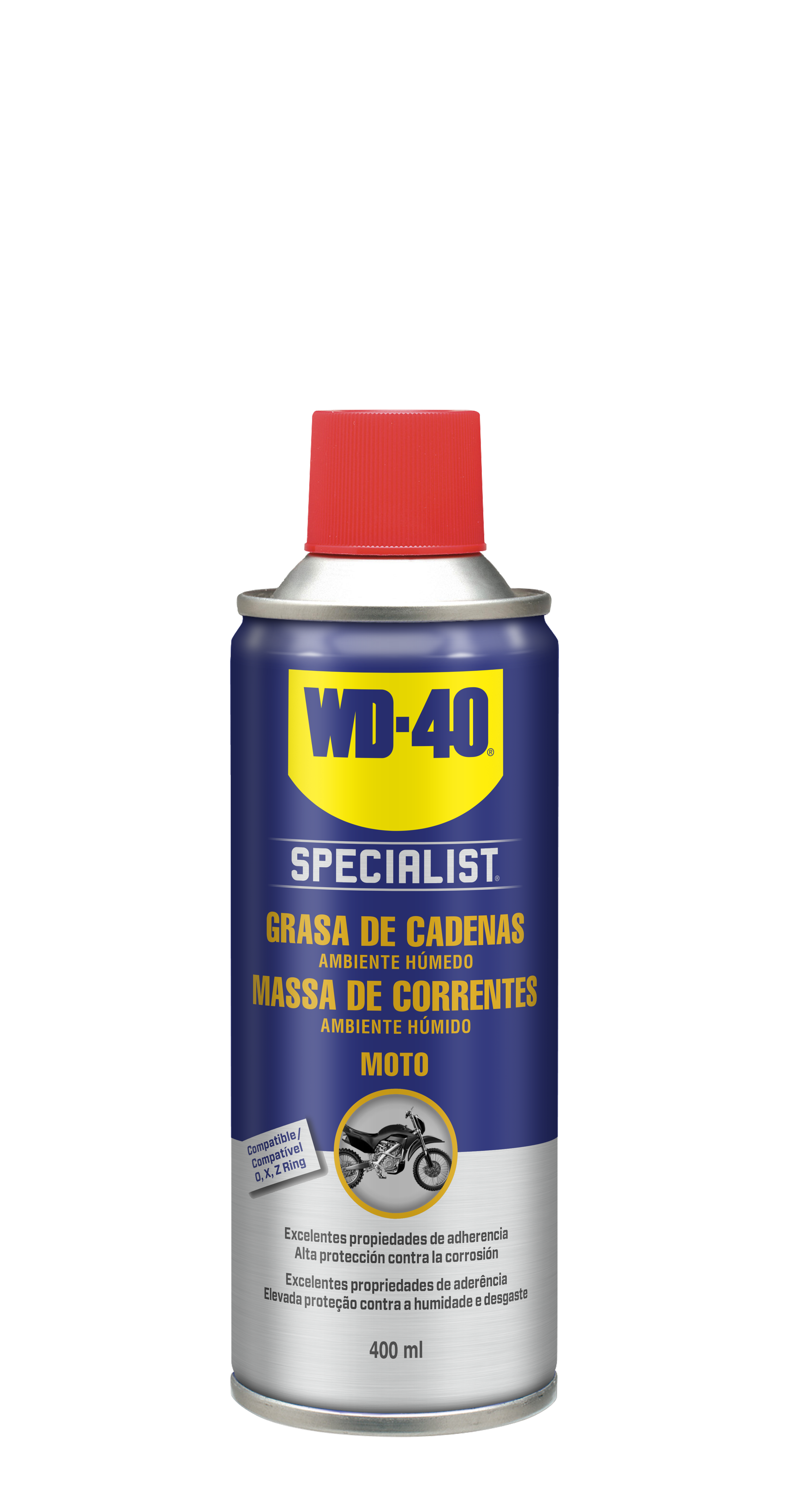 WD-40 Specialist Limpiador de cadenas de motocicleta 400 ml