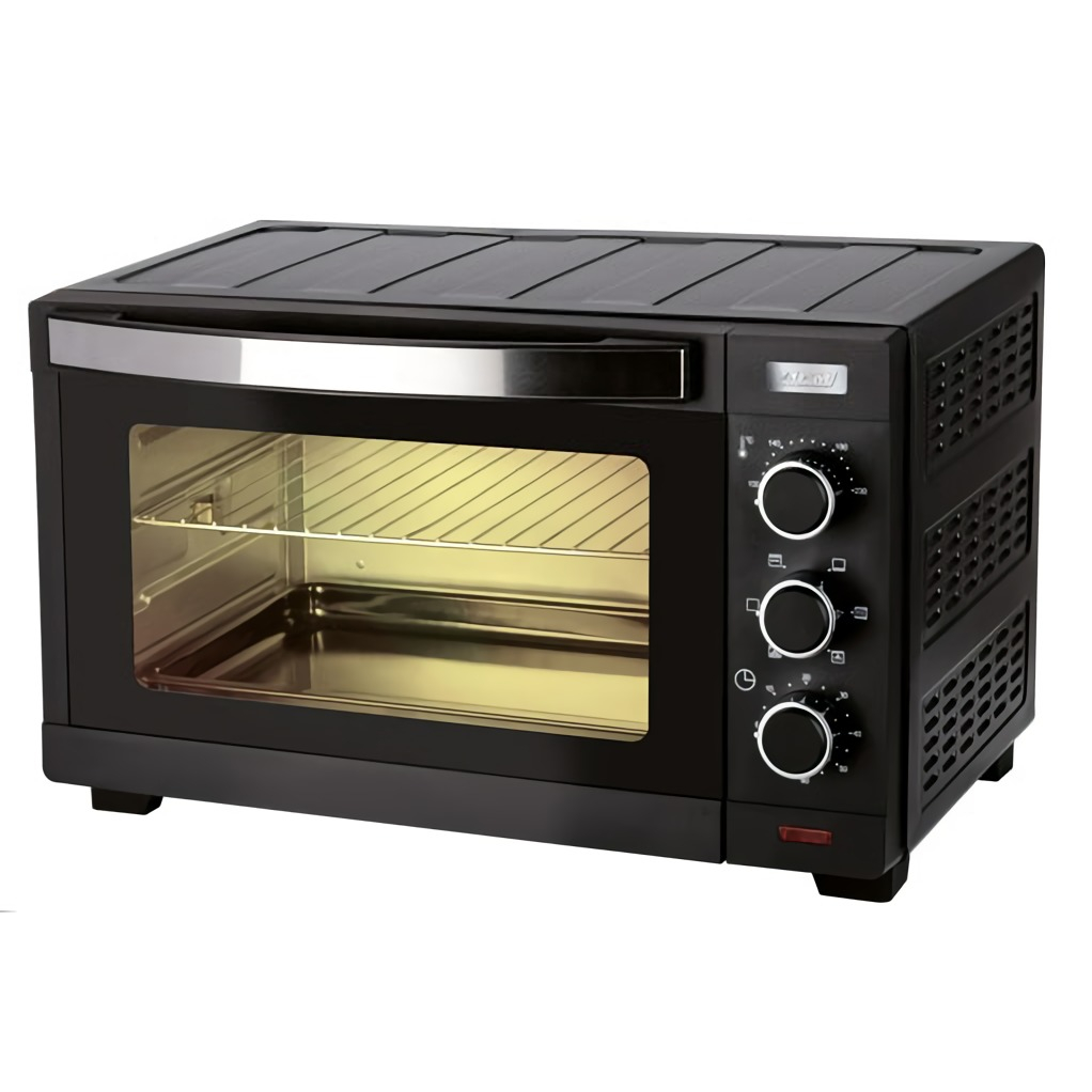 Mpm Mpe 09/T Horno Eléctrico De Sobremesa Convección 30 Litros, Acero  Inoxidable, Asador De Pollo, Puerta Doble Cristal, 5 Modos De Calor,  Temporizador, Ajuste De Temperatura, Negro, 1600 W