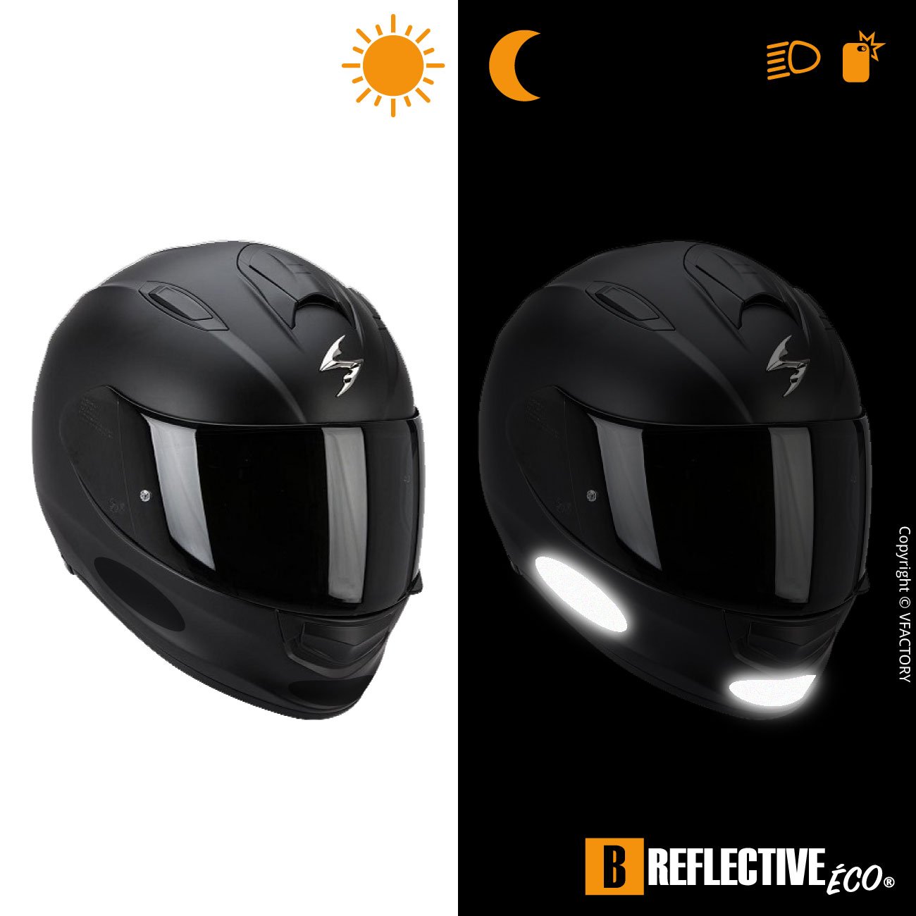 Pegatinas para cascos de motocicleta