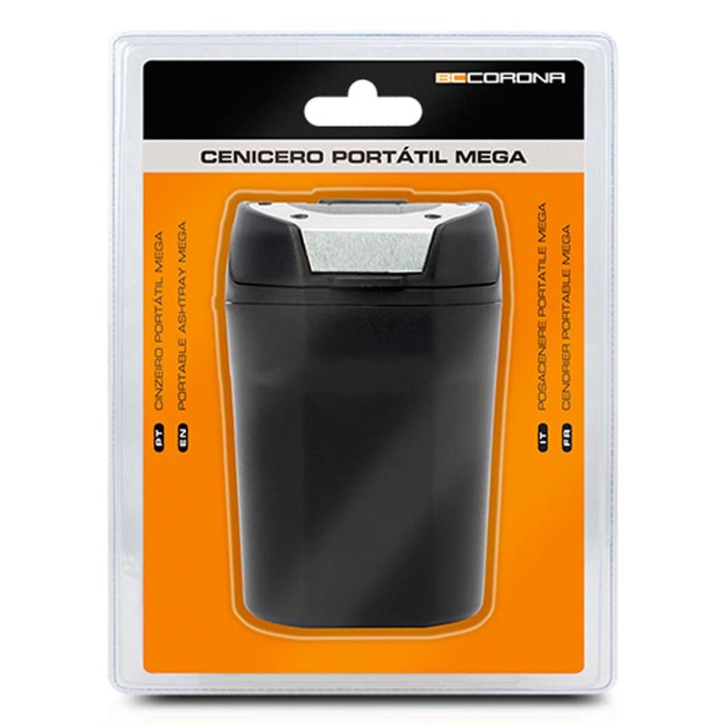 Int40111 Cenicero Coche Para Posavasos Universal Portatil Mega Bccorona