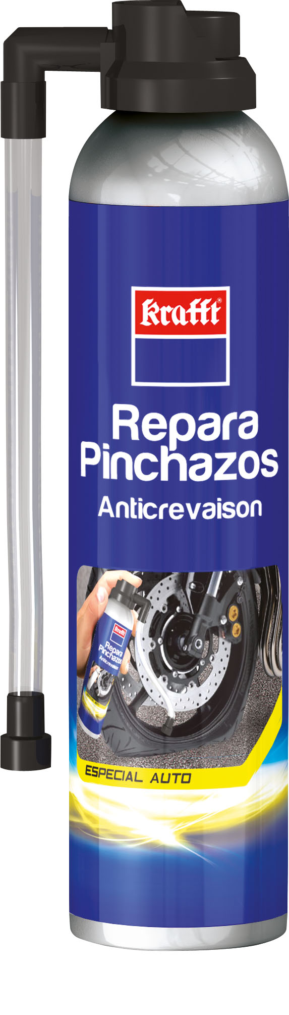 Kit reparación pinchazos para cohe, moto o quad