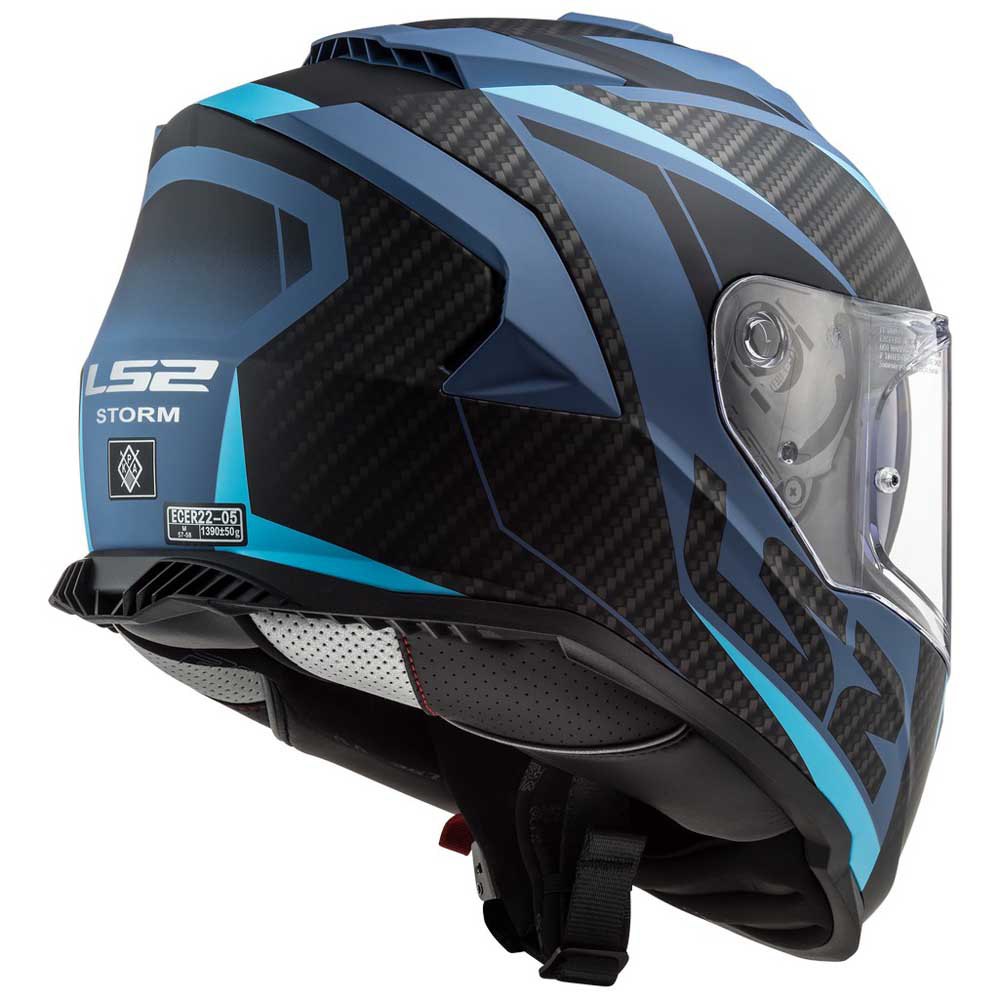 Casco De Moto Integral Ff800 Storm Full Face Helmet Azul M Ls2