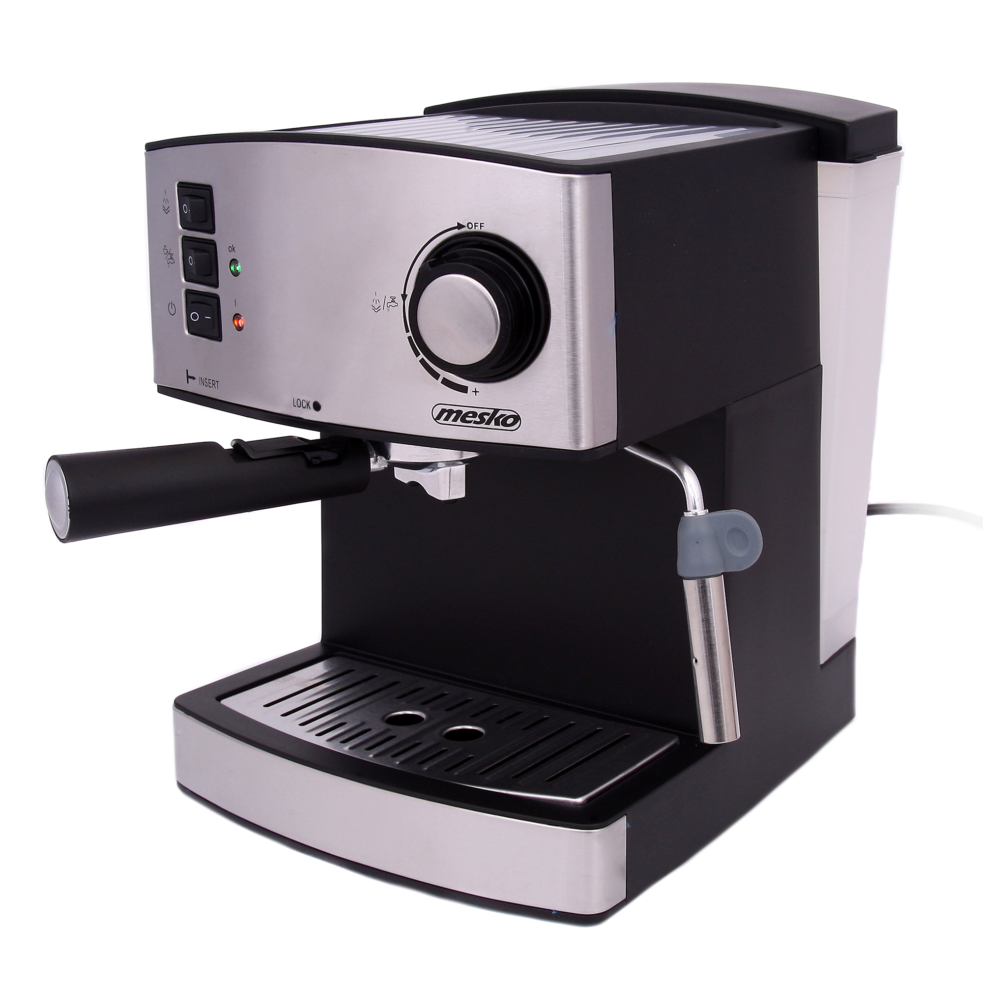 Mesko MS 4403 Cafetera Expresso manual 15 bares, depósito 1,6 L