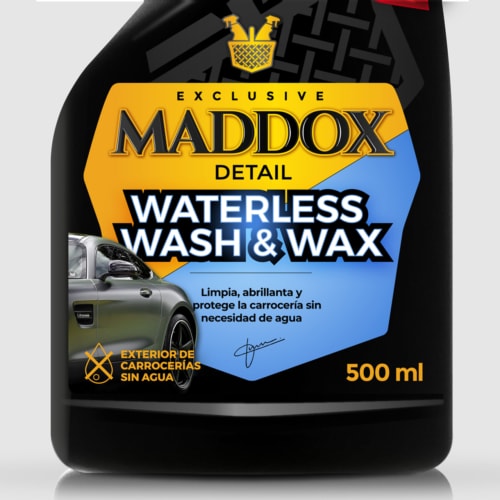 Maddox Detail Waterless Wash&Wax Cera De Carnauba, Limpiador Sin Agua Para  Coches