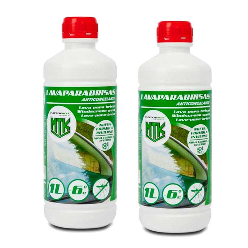 Pack2 Mot103261 Líquido Lavaparabrisas Coche 2 X 1l 10% Mtk