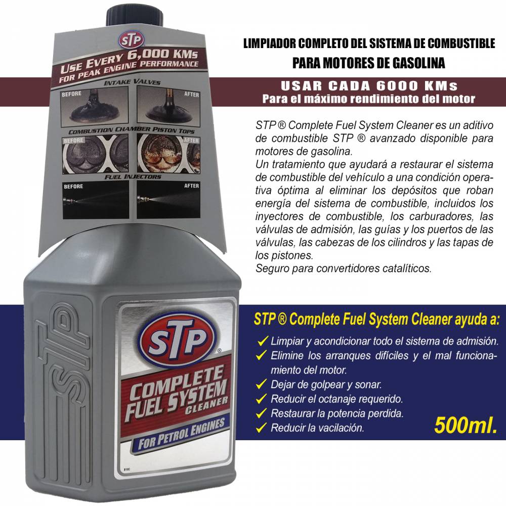 Limpia Inyectores STP Gasolina 200 ml.