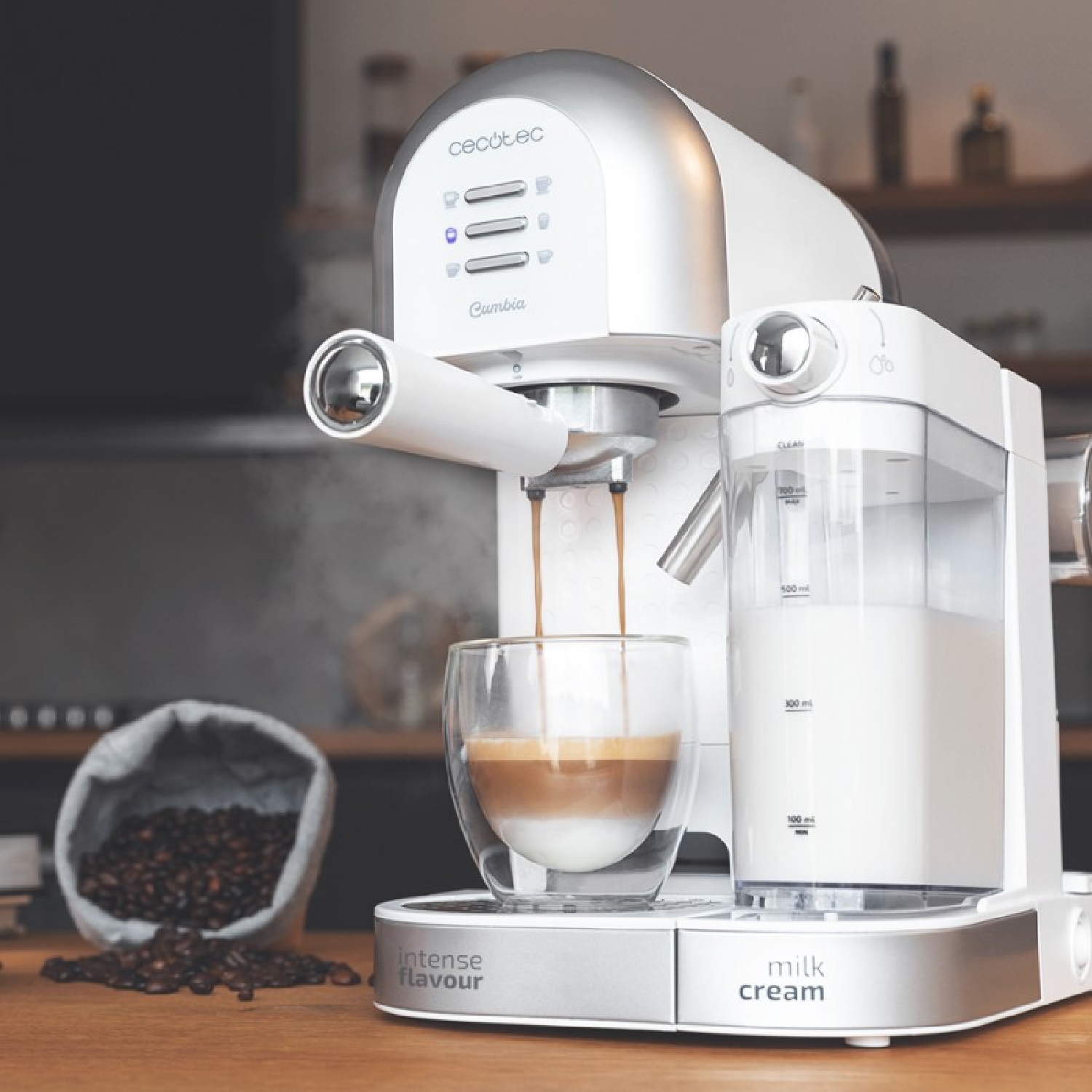 Cafetera Semiautomática Instant Ccino 20 Chic Serie Bianca