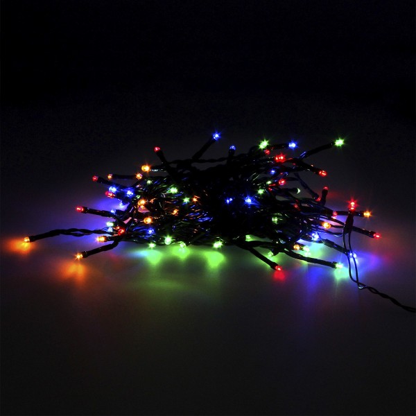 GUIRNALDA 100 LEDS MULTICOLOR A PILAS