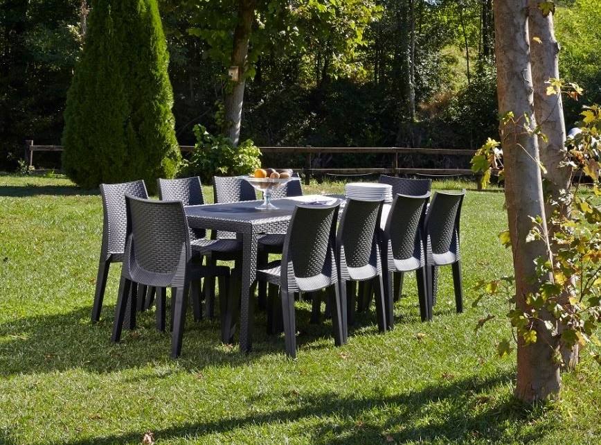 Mesa Extensible 150 Mali de Hevea · Jardín/Terraza Ratán