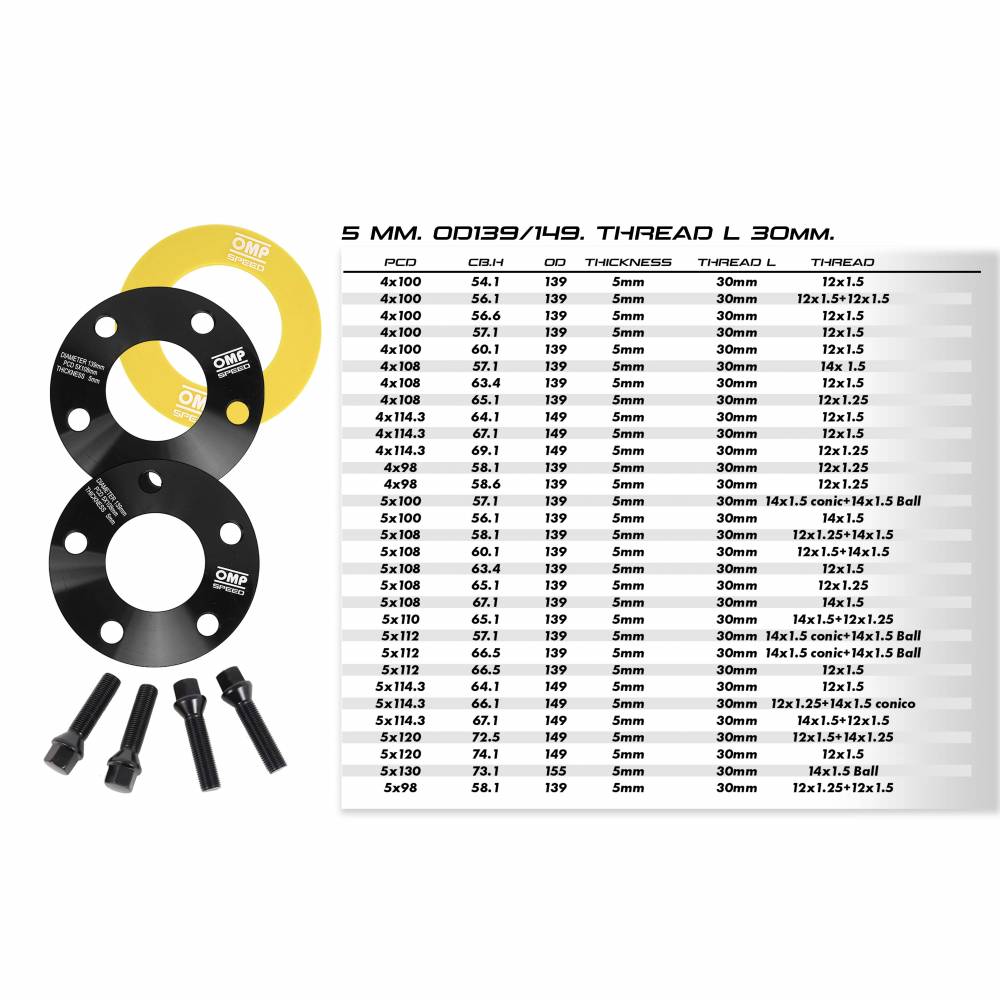 Adaptador paciador de rueda para coche Volkswagen, 4 agujeros, Polo