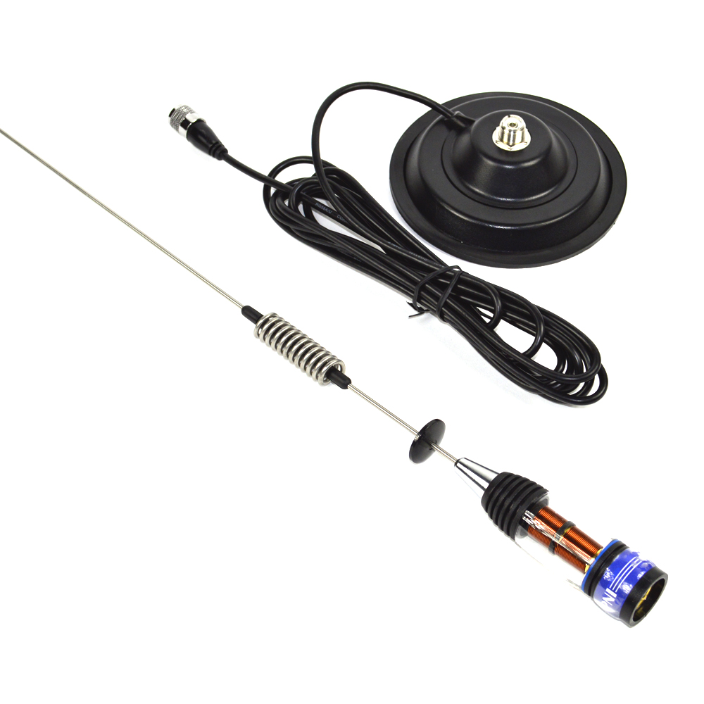 Antena De Coche Cb Ml70 Base Magnética De 145 Mm Incluida, 70 Cm , Cable Rg58