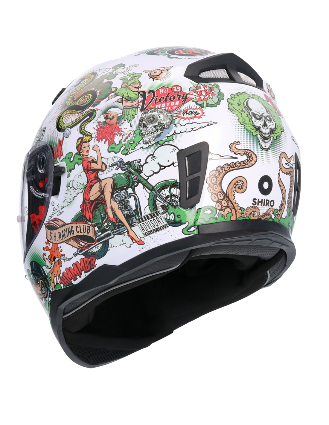  Casco integral Moto Racing Hombre Mujer Casco Casco