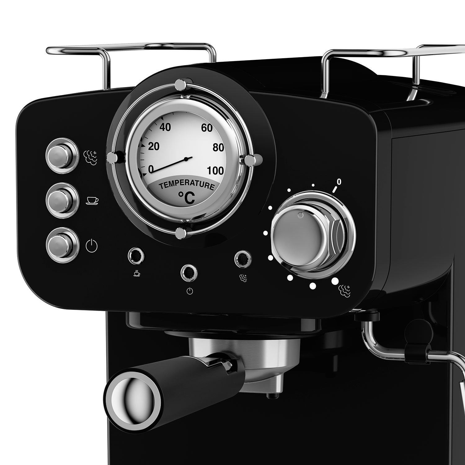 Swan Retro SK22110BN Cafetera Express para Espresso y Cappucino