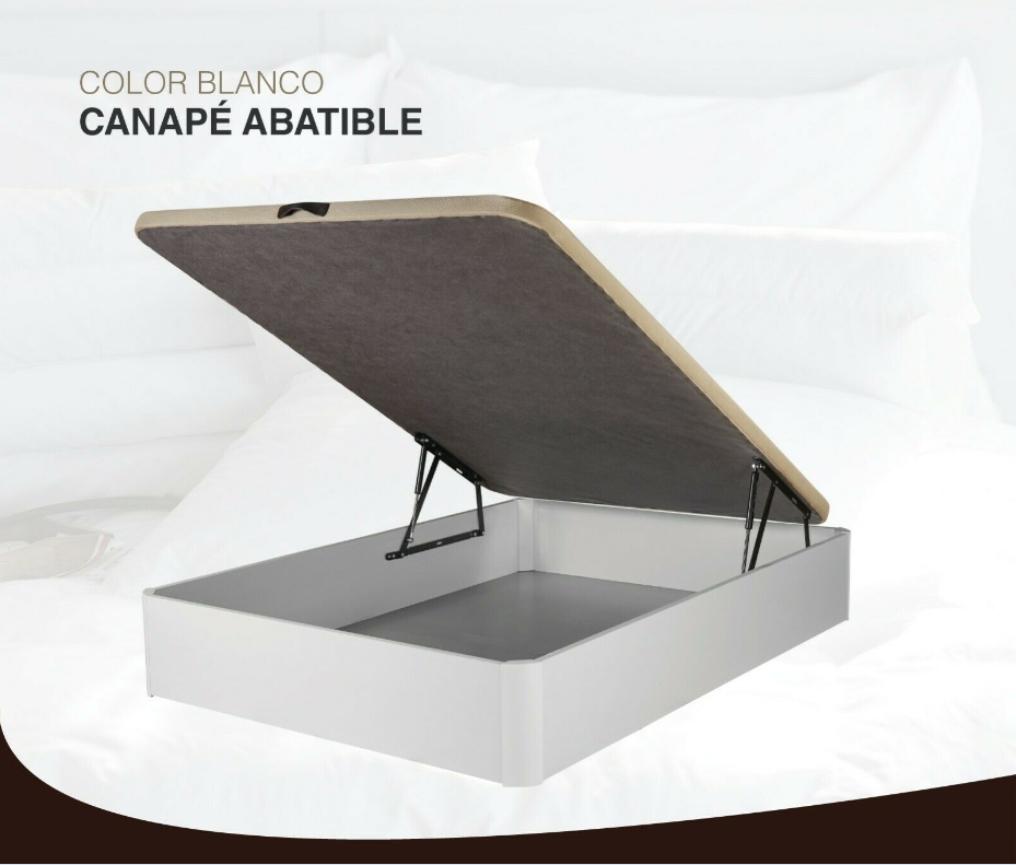 Canapé abatible 90 x 200 cm en color blanco - ARMAND