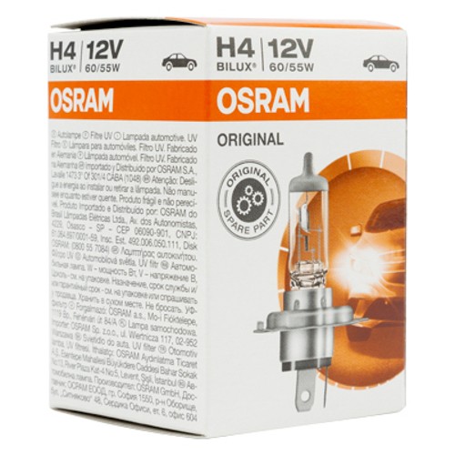 OSRAM NIGHT BREAKER LASER H4, +150% más de luz, lámpara halógena para  faros, 64193NL-HCB, coche de 12 V, caja dúo (2 lámparas) : : Coche  y moto