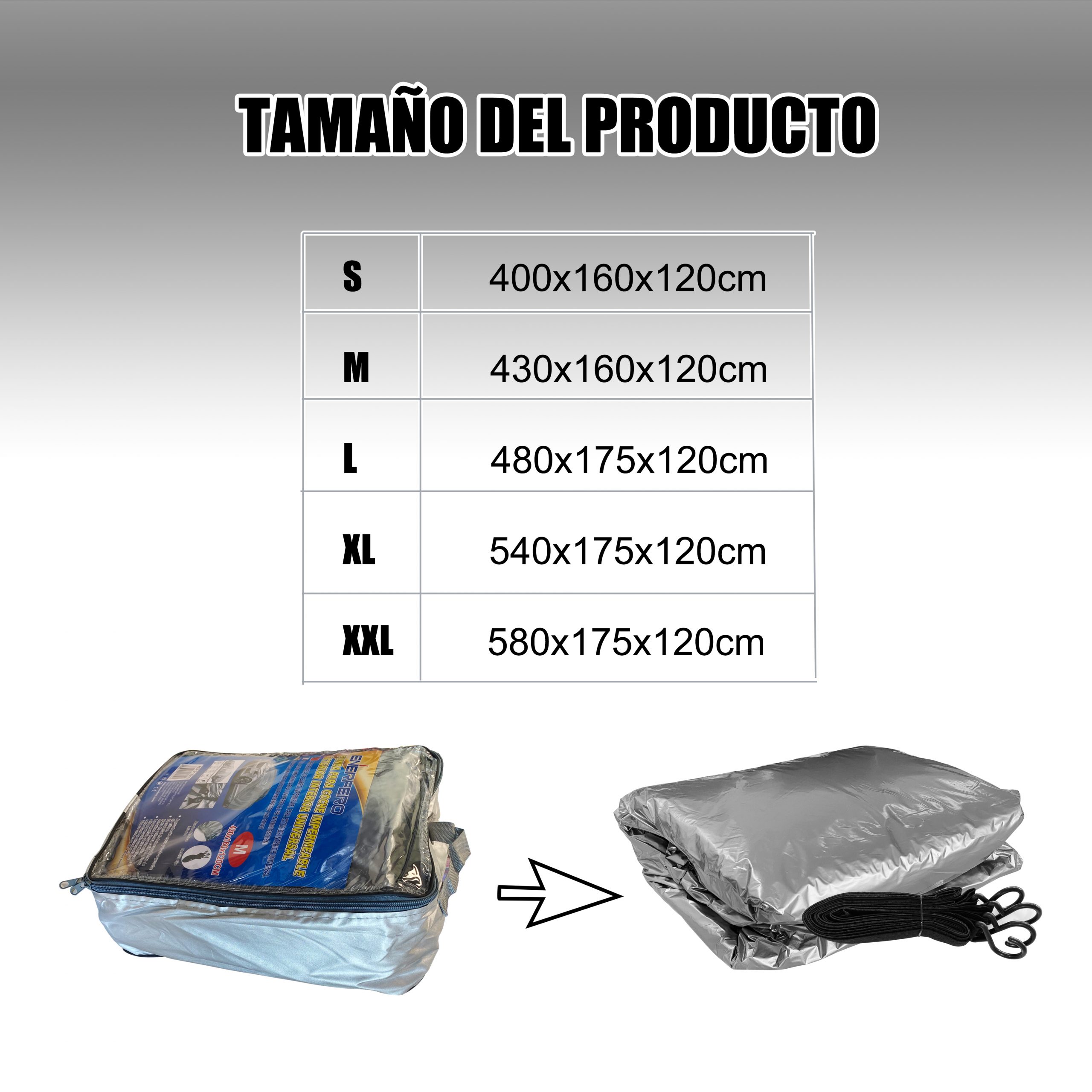 Funda exterior para coche talla L calidad extra