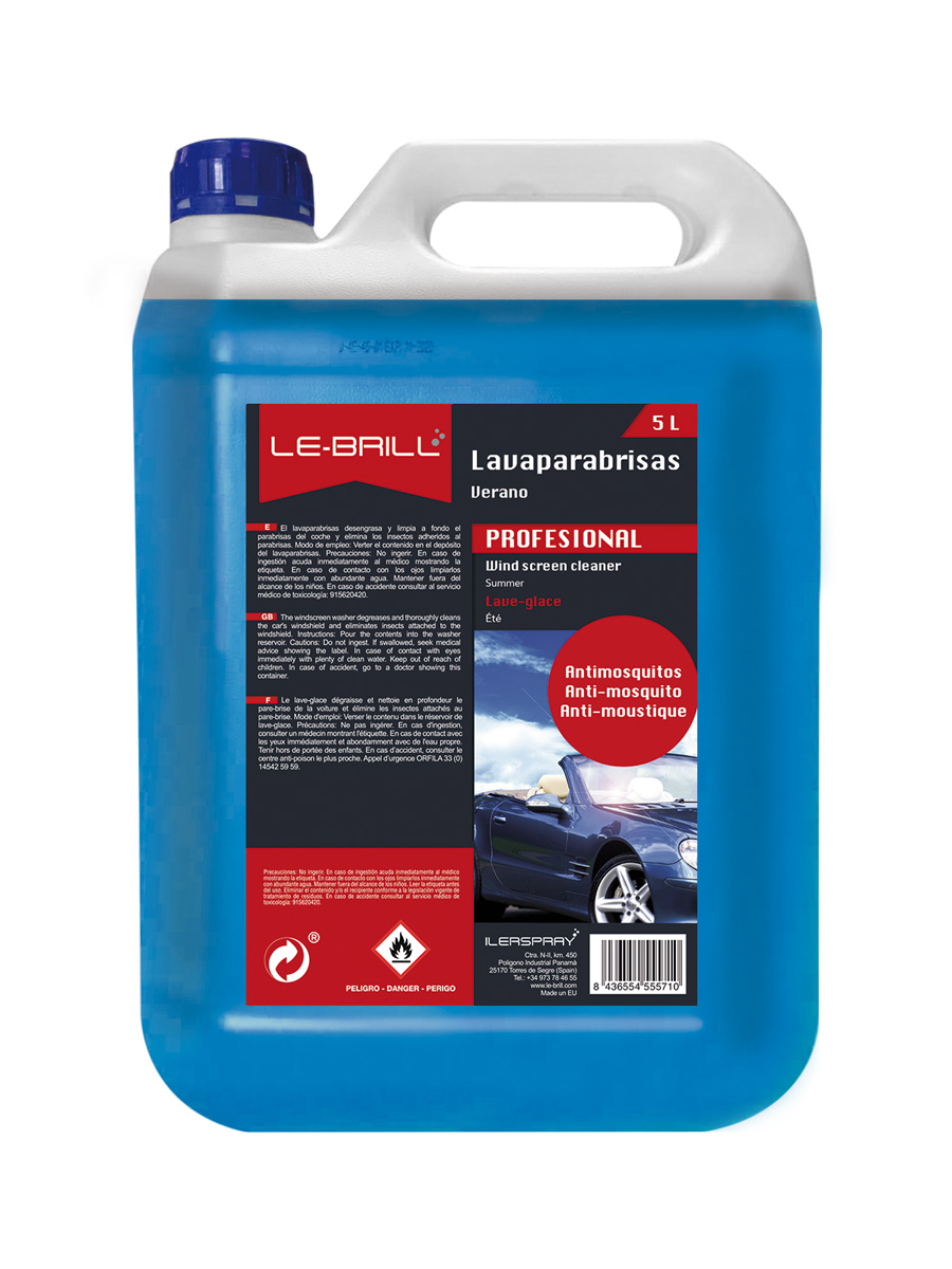 Comprar LAVAPARABRISAS COCHE5LT 10% AZUL Online - Bricovel