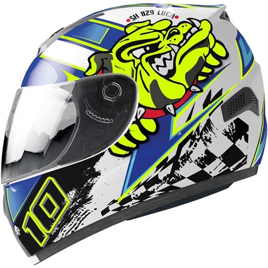 Casco Infantil Shiro Sh 829 Luca Kids Carcasa Pequeña Blanco